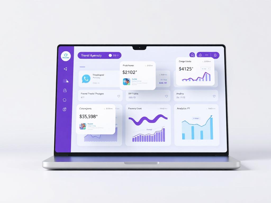 Dashboard do ERP Milhas mostrando cotações, atendimento e indicadores